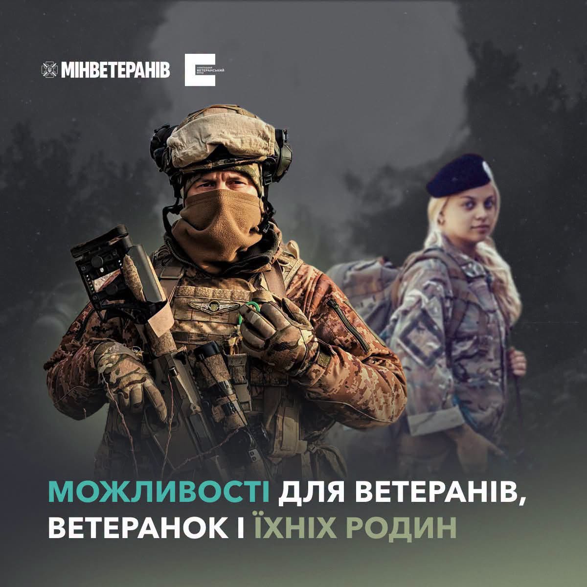 Дайджест можливостей для ветеранів, ветеранок та їхніх близьких від Українського ветеранського фонду